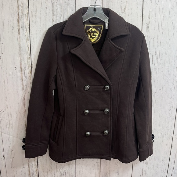 Anthropologie Knitted Dove Brown Double Breasted Jacket
Size Small - Picture 4 of 7